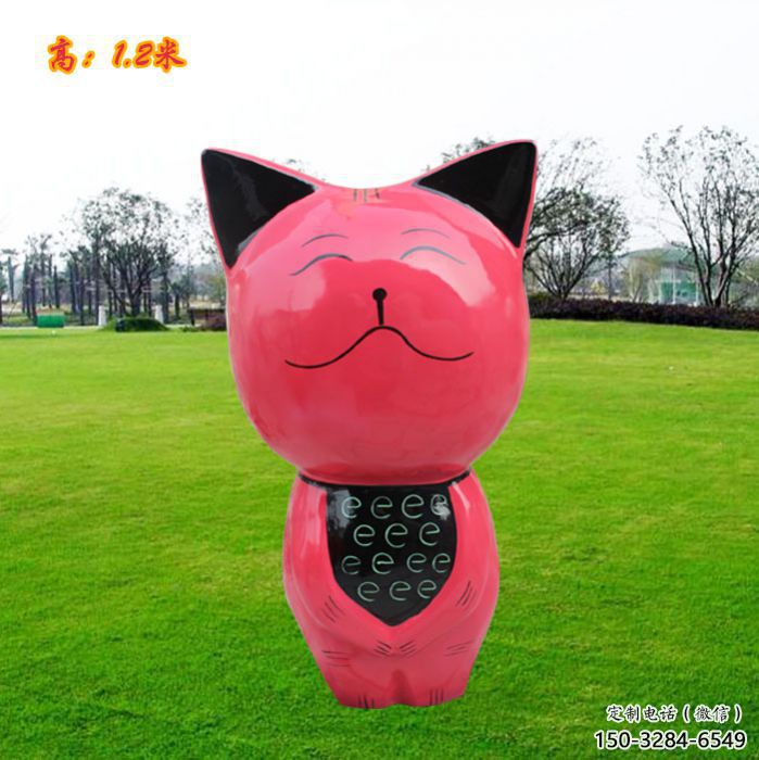 操場小貓雕塑，景觀題材，抽象工藝